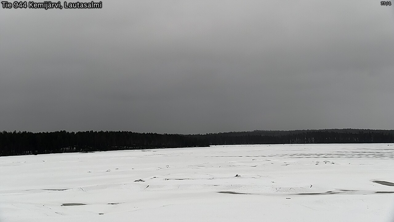 Weather Camera Image Väg 944 Kemijärvi, Lautasalmi, Kemijärvi, Lappi