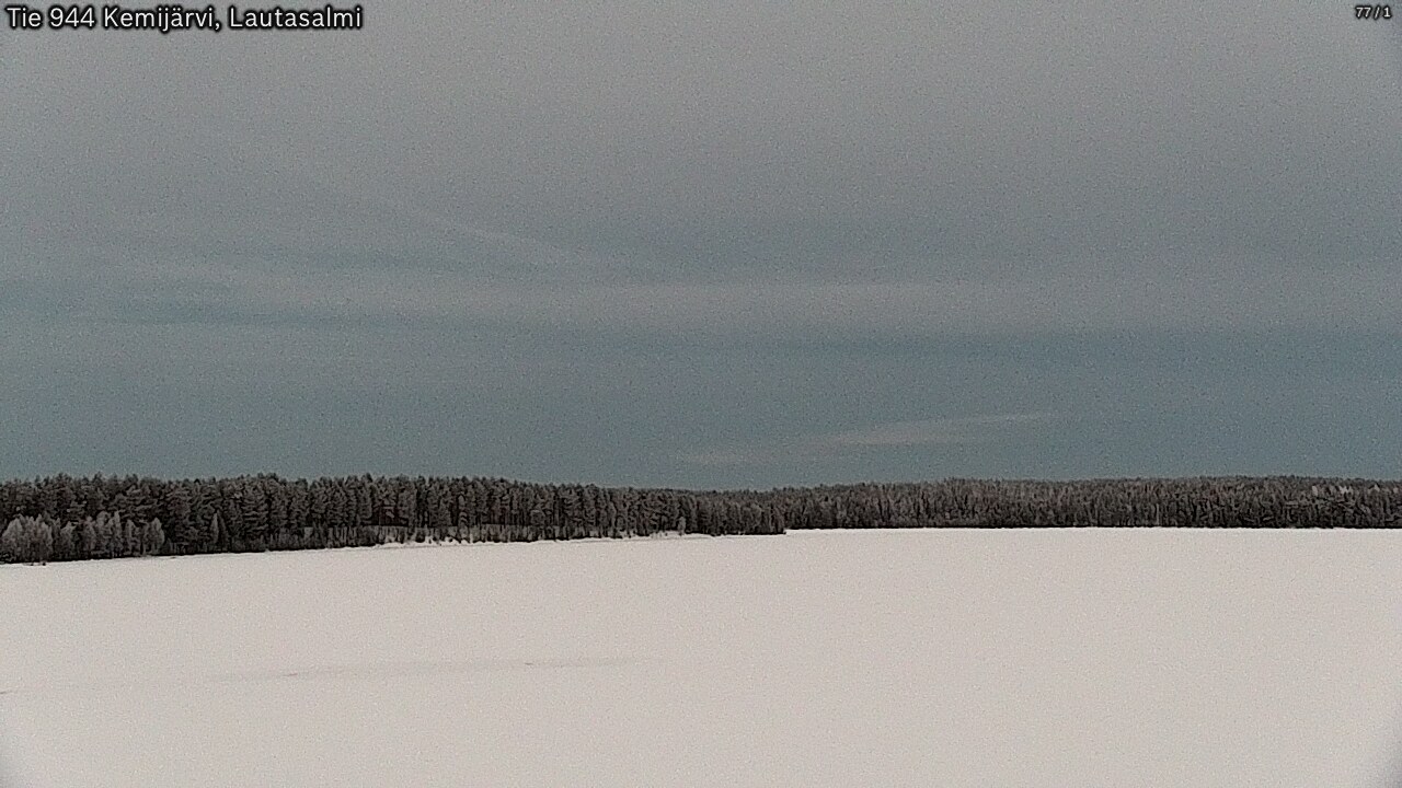 Weather Camera Image Road 944 Kemijärvi, Lautasalmi, Kemijärvi, Lappi