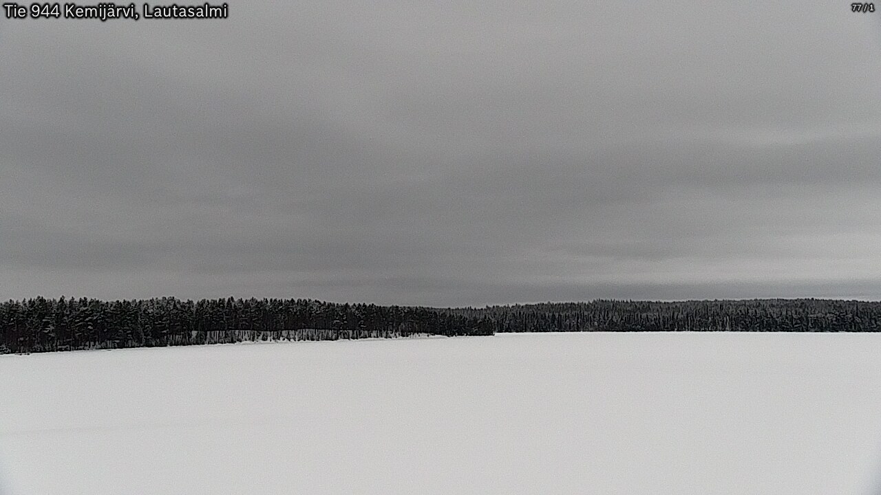 Weather Camera Image Väg 944 Kemijärvi, Lautasalmi, Kemijärvi, Lappi