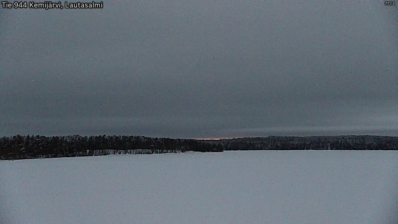 Weather Camera Image Väg 944 Kemijärvi, Lautasalmi, Kemijärvi, Lappi