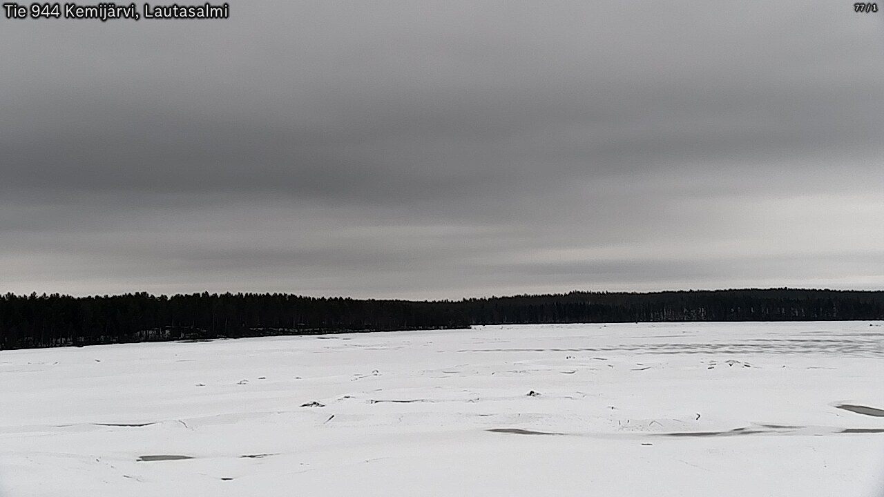 Weather Camera Image Väg 944 Kemijärvi, Lautasalmi, Kemijärvi, Lappi