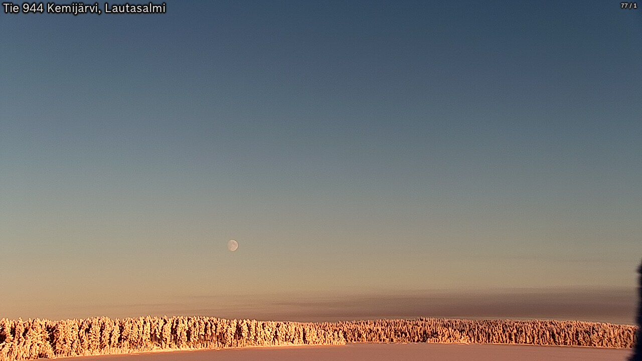 Weather Camera Image Road 944 Kemijärvi, Lautasalmi, Kemijärvi, Lappi