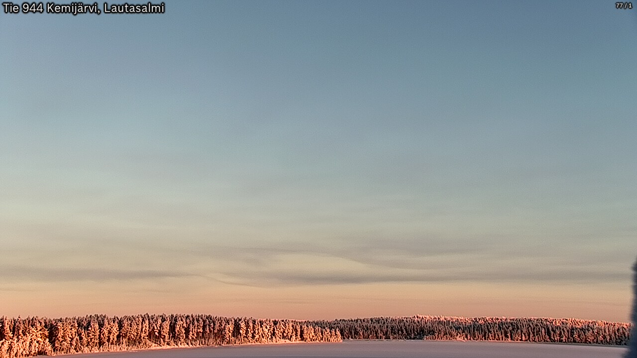Weather Camera Image Road 944 Kemijärvi, Lautasalmi, Kemijärvi, Lappi