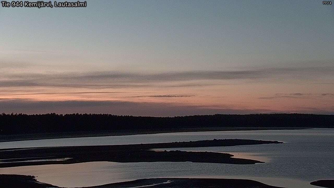 Weather Camera Image Väg 944 Kemijärvi, Lautasalmi, Kemijärvi, Lappi