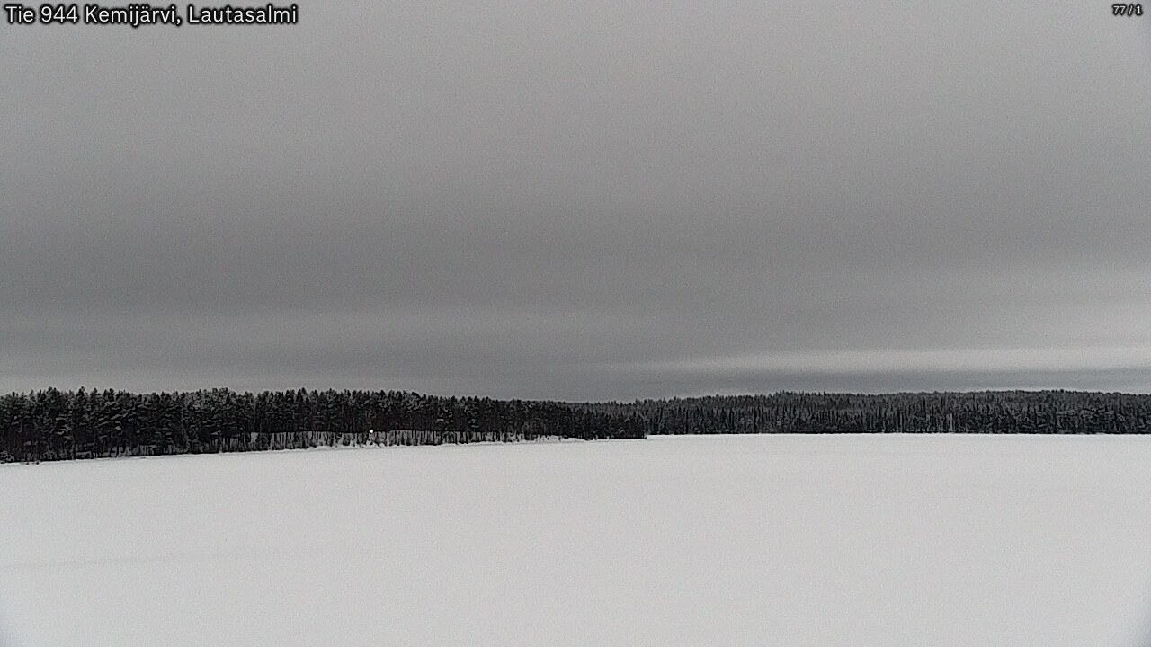 Weather Camera Image Väg 944 Kemijärvi, Lautasalmi, Kemijärvi, Lappi
