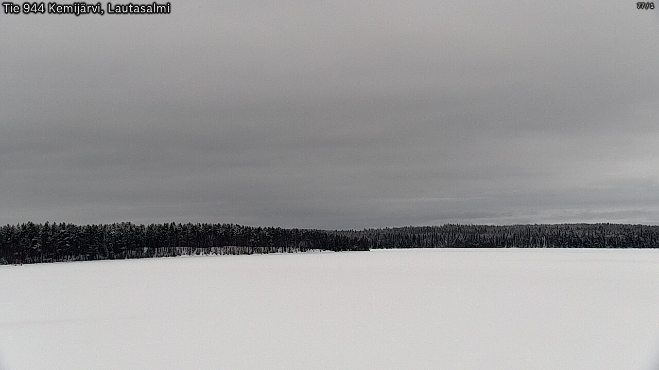 Weather Camera Image Väg 944 Kemijärvi, Lautasalmi, Kemijärvi, Lappi