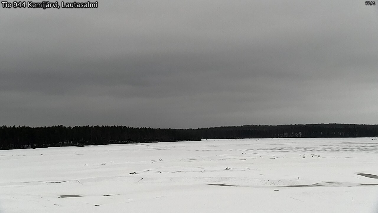 Weather Camera Image Väg 944 Kemijärvi, Lautasalmi, Kemijärvi, Lappi