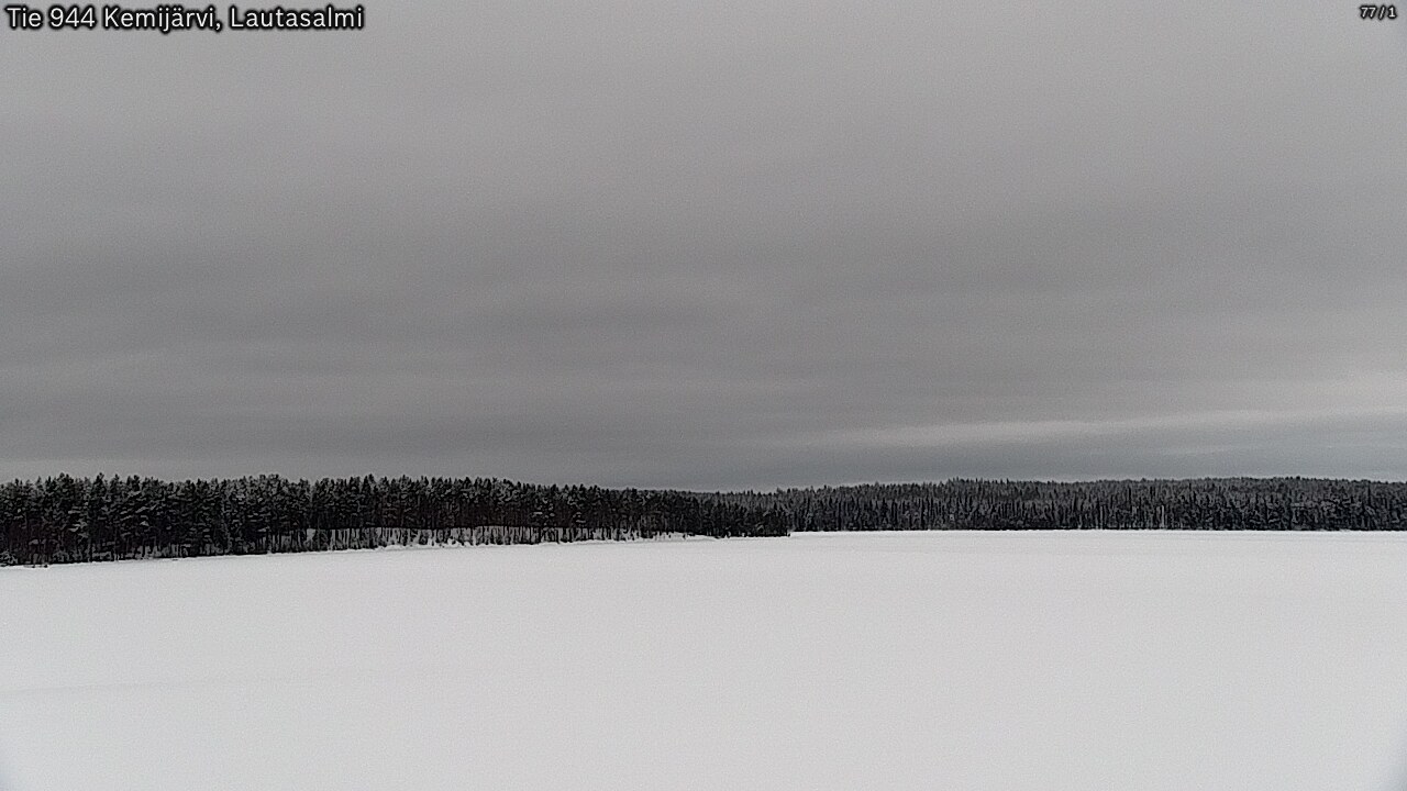 Weather Camera Image Väg 944 Kemijärvi, Lautasalmi, Kemijärvi, Lappi