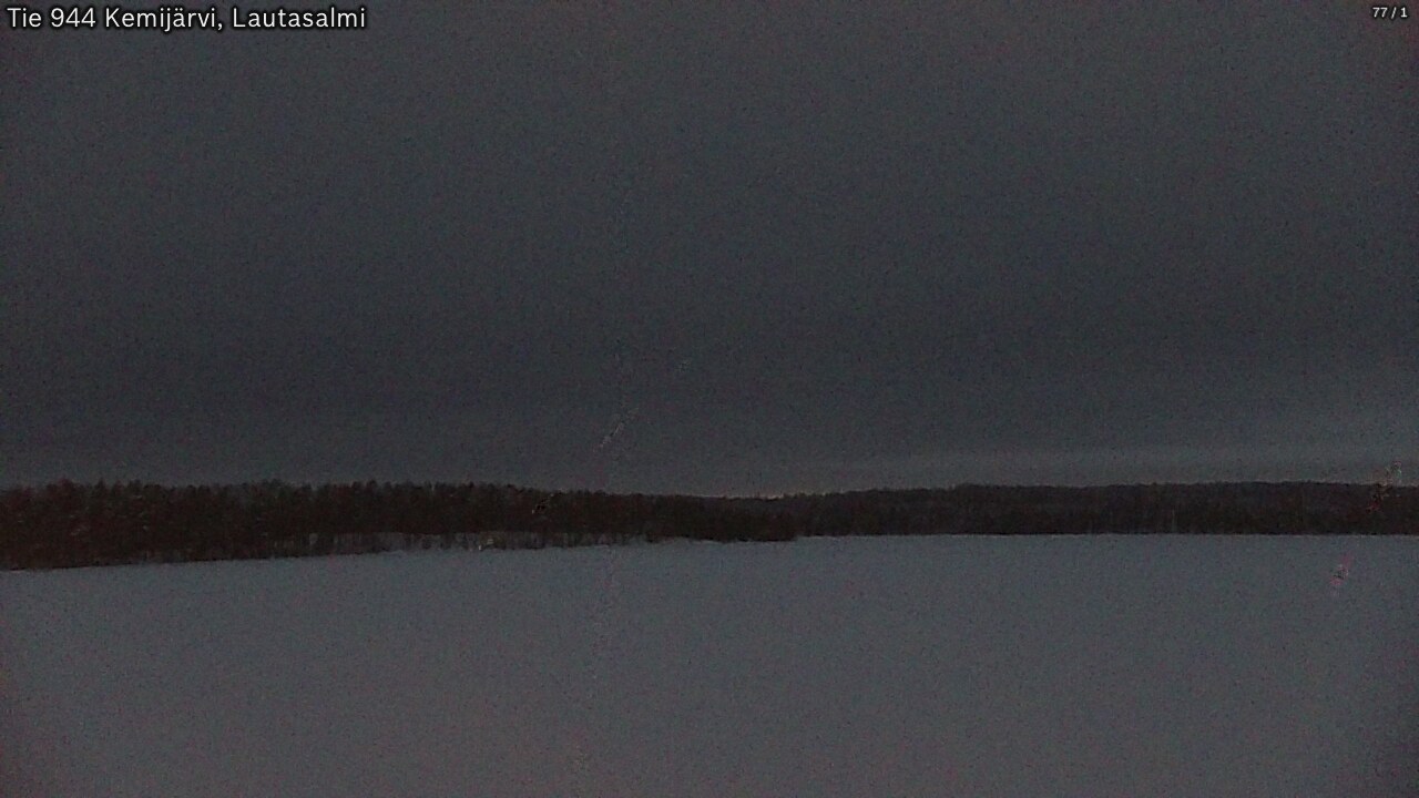Weather Camera Image Väg 944 Kemijärvi, Lautasalmi, Kemijärvi, Lappi