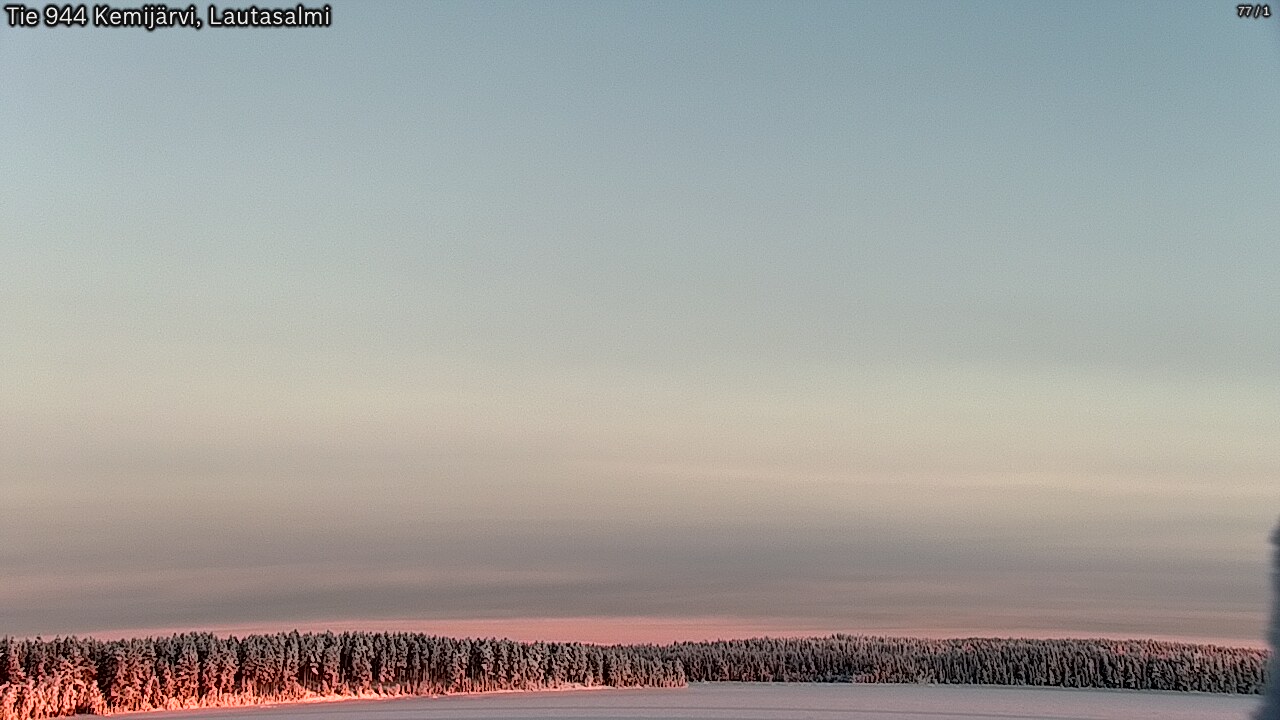 Weather Camera Image Road 944 Kemijärvi, Lautasalmi, Kemijärvi, Lappi