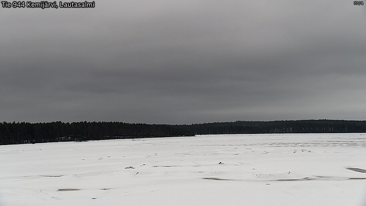 Weather Camera Image Road 944 Kemijärvi, Lautasalmi, Kemijärvi, Lappi