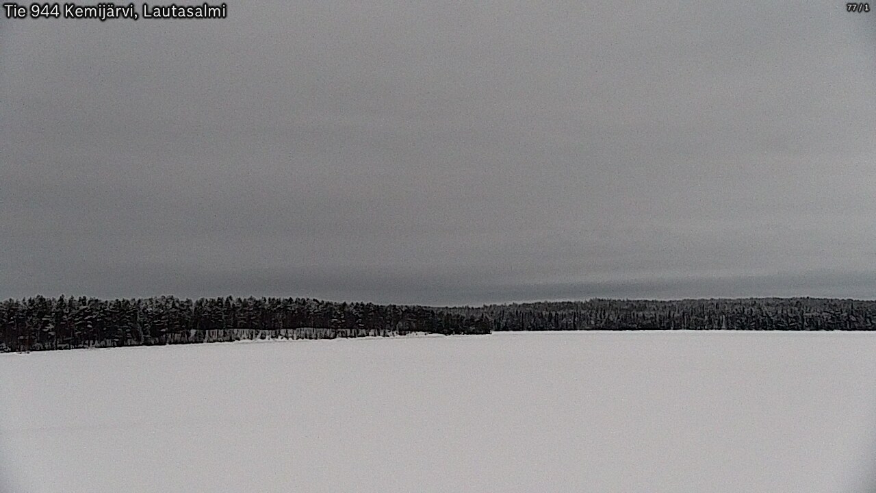 Weather Camera Image Väg 944 Kemijärvi, Lautasalmi, Kemijärvi, Lappi