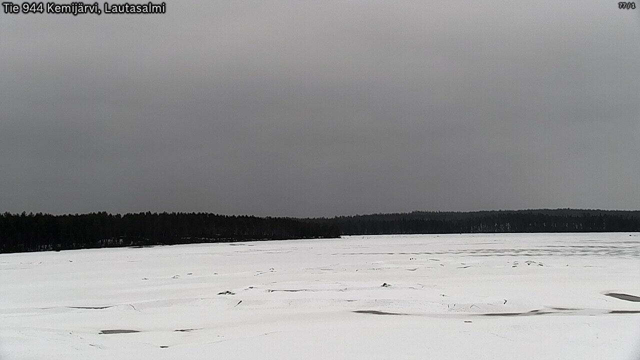 Weather Camera Image Väg 944 Kemijärvi, Lautasalmi, Kemijärvi, Lappi