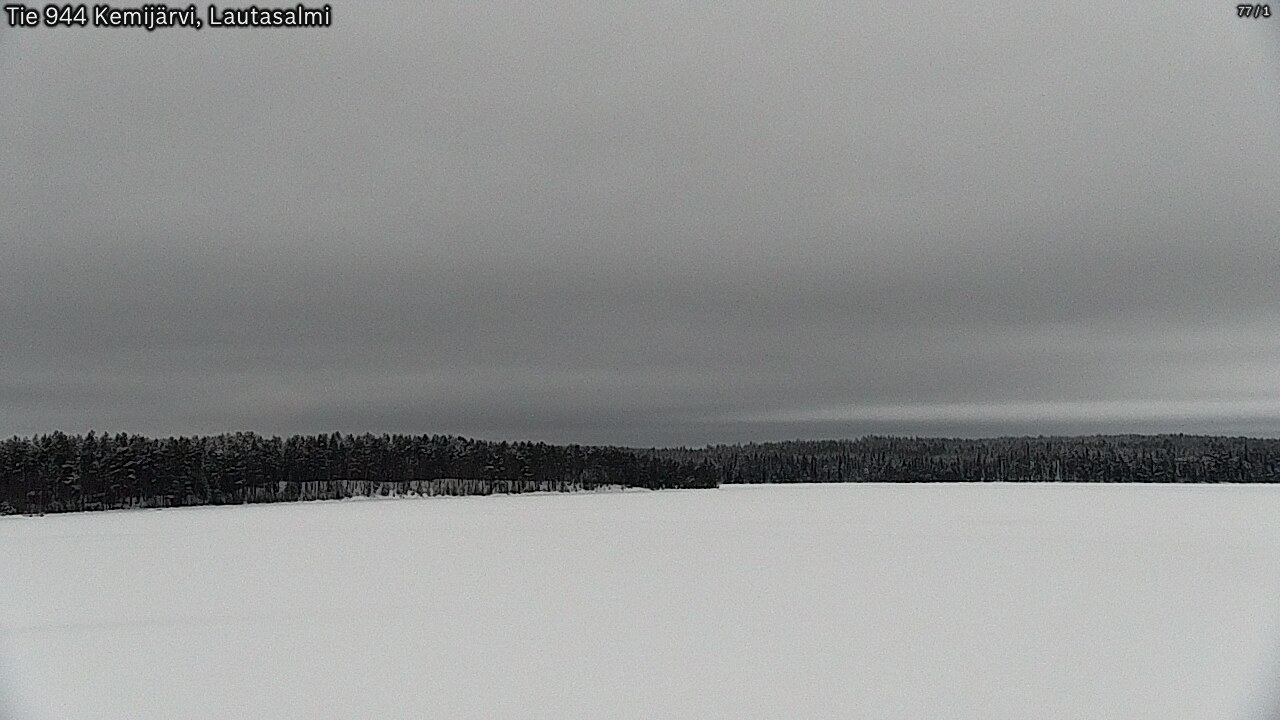 Weather Camera Image Väg 944 Kemijärvi, Lautasalmi, Kemijärvi, Lappi