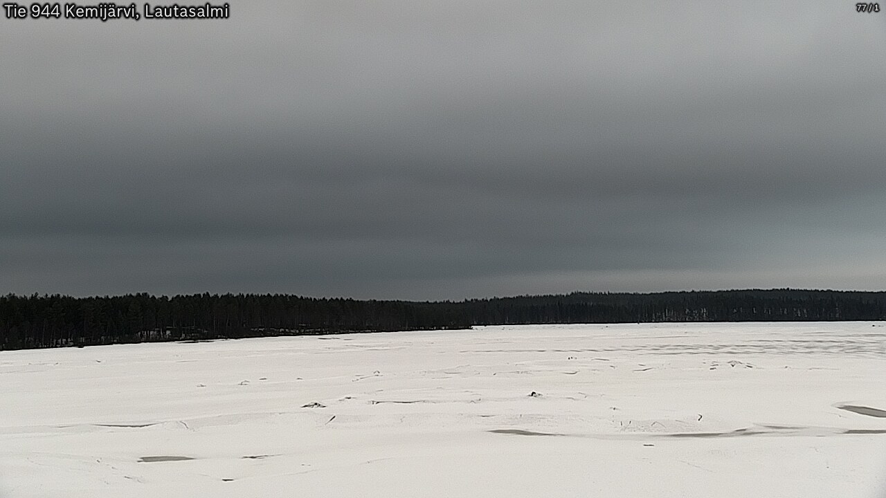 Weather Camera Image Road 944 Kemijärvi, Lautasalmi, Kemijärvi, Lappi