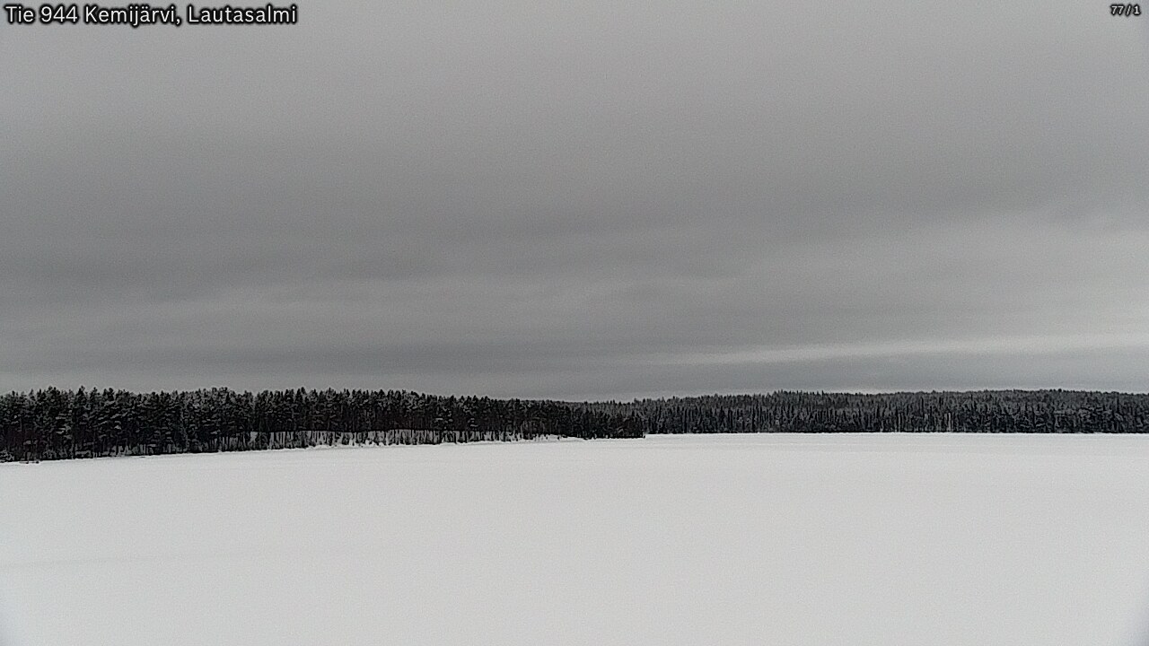 Weather Camera Image Väg 944 Kemijärvi, Lautasalmi, Kemijärvi, Lappi