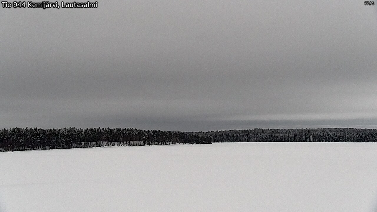 Weather Camera Image Väg 944 Kemijärvi, Lautasalmi, Kemijärvi, Lappi