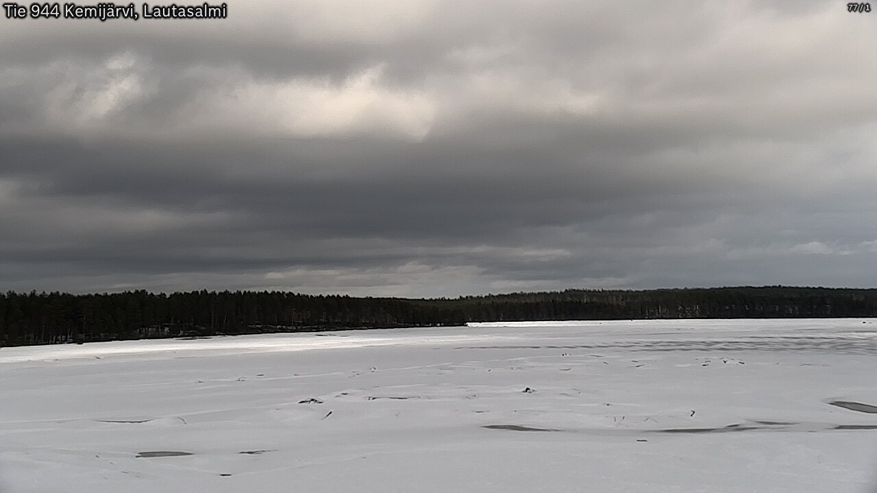 Weather Camera Image Väg 944 Kemijärvi, Lautasalmi, Kemijärvi, Lappi