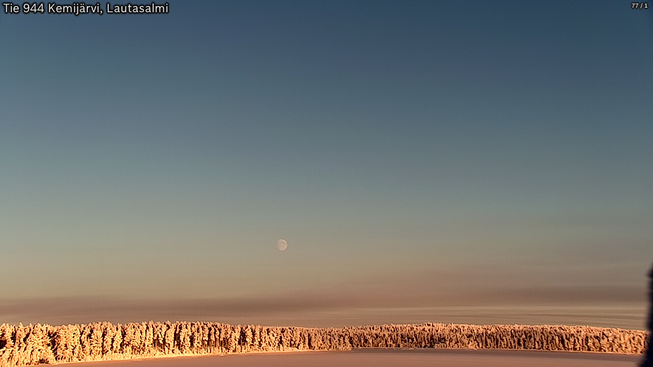 Weather Camera Image Road 944 Kemijärvi, Lautasalmi, Kemijärvi, Lappi