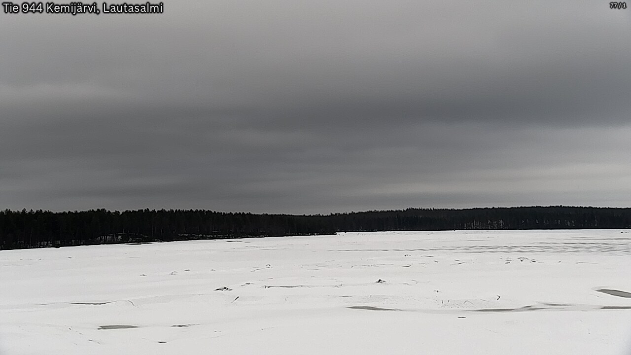Weather Camera Image Väg 944 Kemijärvi, Lautasalmi, Kemijärvi, Lappi