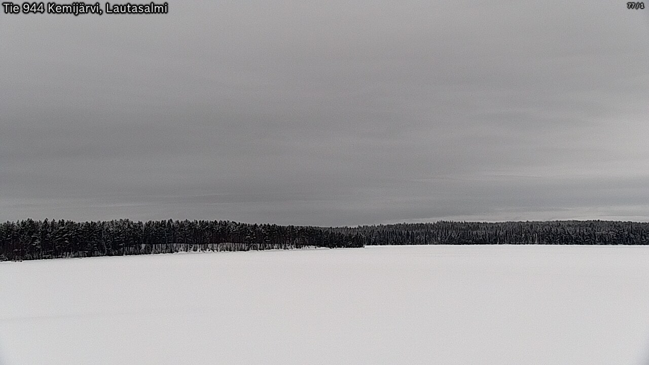 Weather Camera Image Väg 944 Kemijärvi, Lautasalmi, Kemijärvi, Lappi