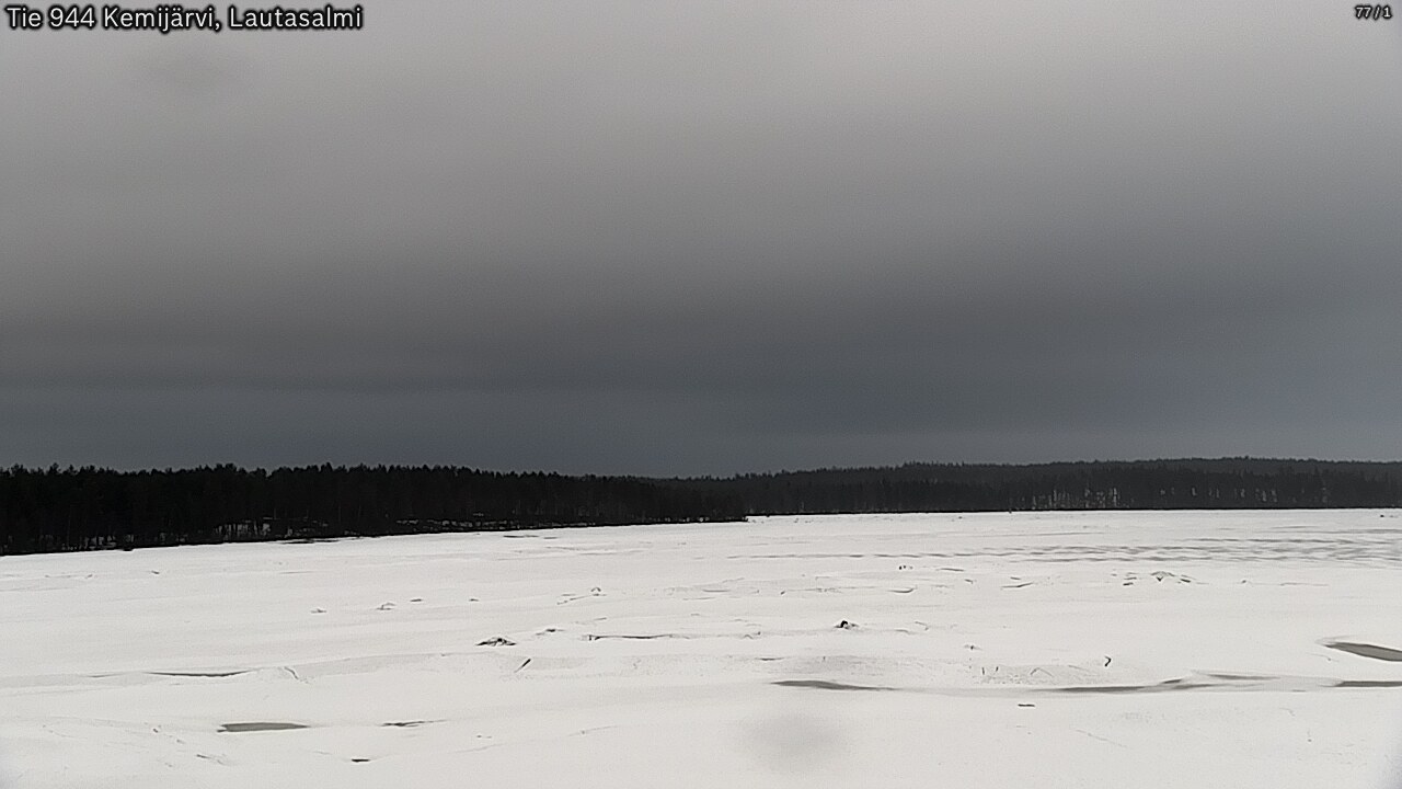 Weather Camera Image Väg 944 Kemijärvi, Lautasalmi, Kemijärvi, Lappi