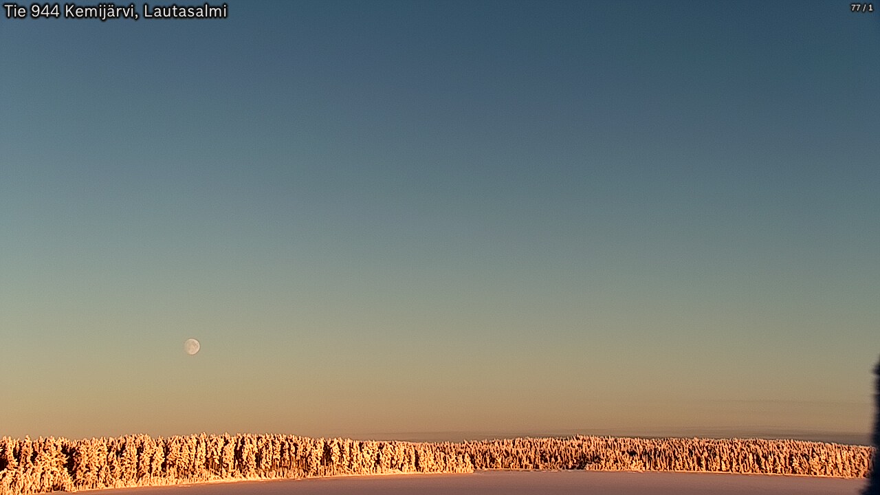 Weather Camera Image Road 944 Kemijärvi, Lautasalmi, Kemijärvi, Lappi