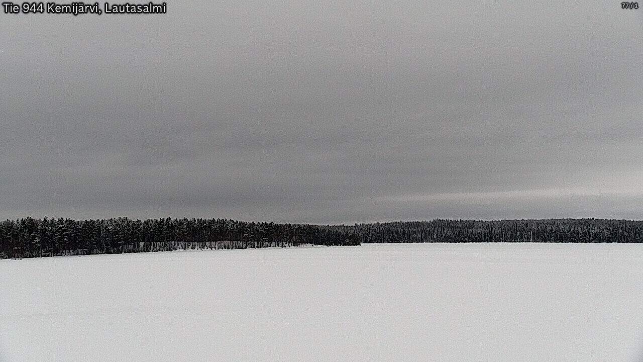 Weather Camera Image Väg 944 Kemijärvi, Lautasalmi, Kemijärvi, Lappi