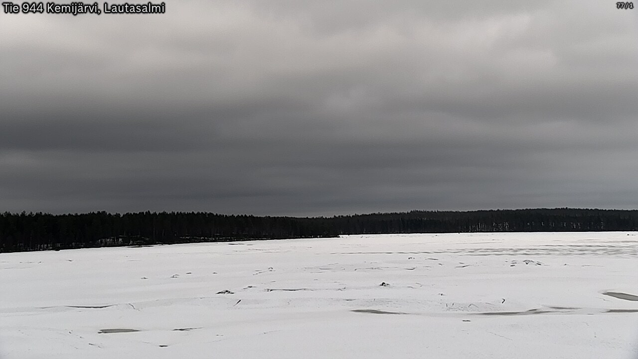 Weather Camera Image Väg 944 Kemijärvi, Lautasalmi, Kemijärvi, Lappi