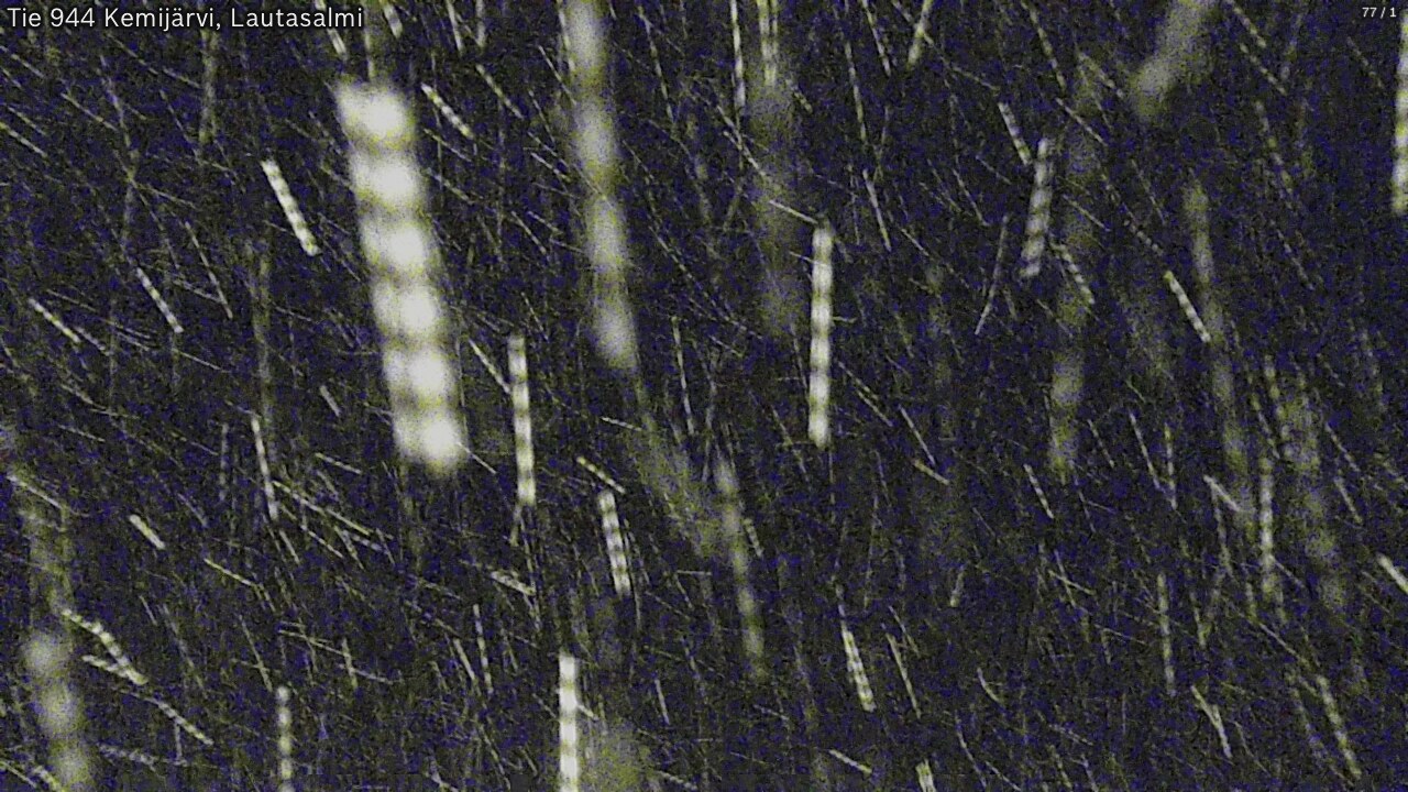 Weather Camera Image Väg 944 Kemijärvi, Lautasalmi, Kemijärvi, Lappi