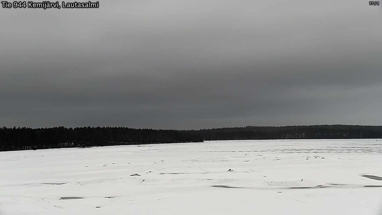Weather Camera Image Väg 944 Kemijärvi, Lautasalmi, Kemijärvi, Lappi