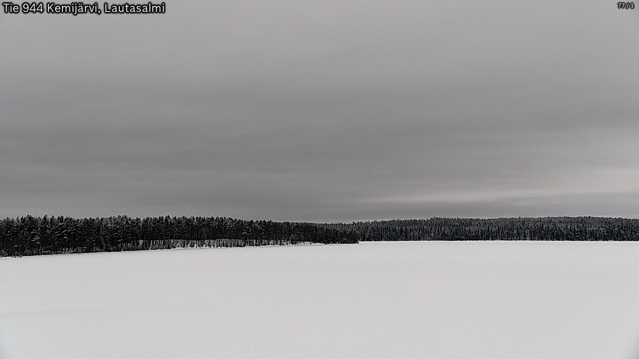 Weather Camera Image Väg 944 Kemijärvi, Lautasalmi, Kemijärvi, Lappi