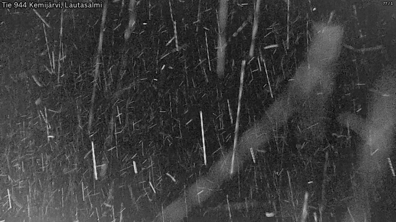 Weather Camera Image Väg 944 Kemijärvi, Lautasalmi, Kemijärvi, Lappi