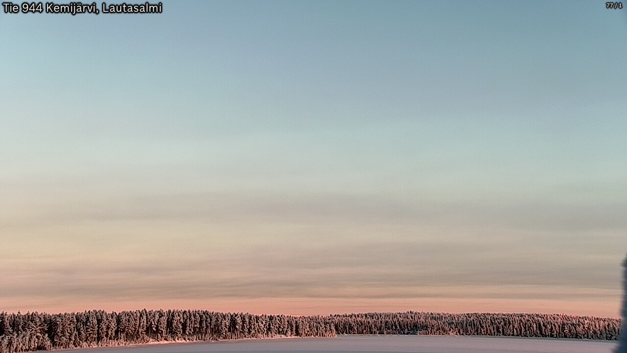 Weather Camera Image Road 944 Kemijärvi, Lautasalmi, Kemijärvi, Lappi