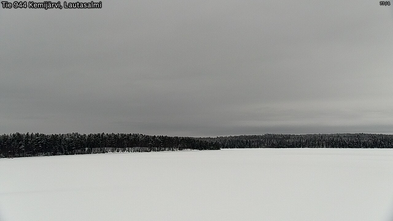 Weather Camera Image Väg 944 Kemijärvi, Lautasalmi, Kemijärvi, Lappi