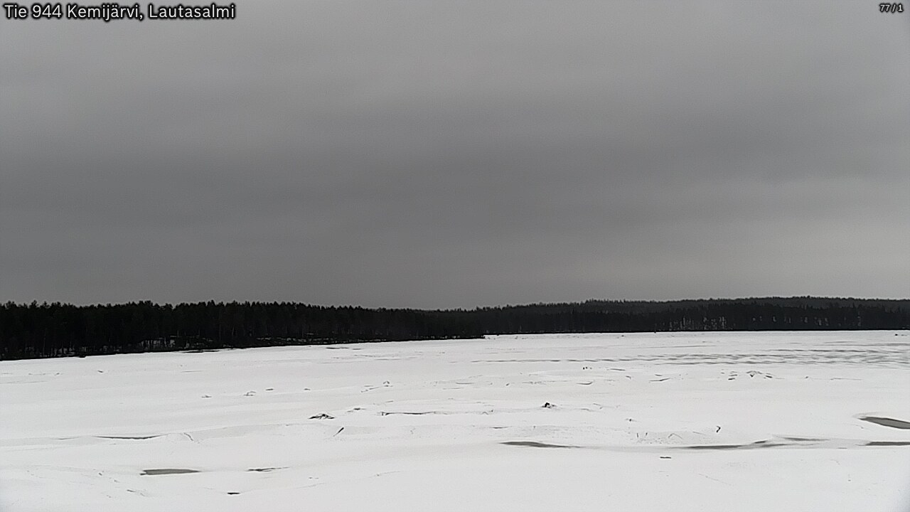 Weather Camera Image Väg 944 Kemijärvi, Lautasalmi, Kemijärvi, Lappi