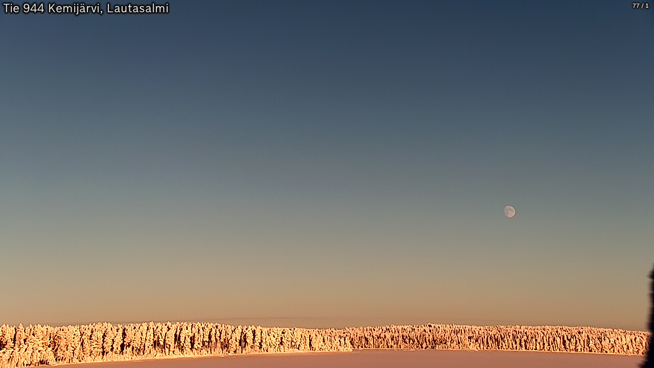 Weather Camera Image Road 944 Kemijärvi, Lautasalmi, Kemijärvi, Lappi