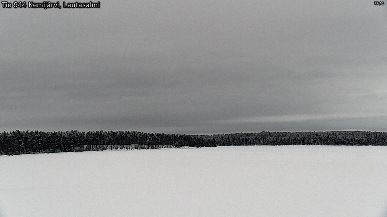 Weather Camera Image Väg 944 Kemijärvi, Lautasalmi, Kemijärvi, Lappi