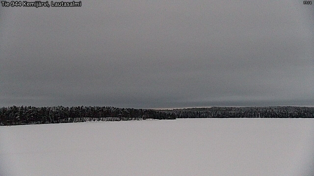 Weather Camera Image Väg 944 Kemijärvi, Lautasalmi, Kemijärvi, Lappi