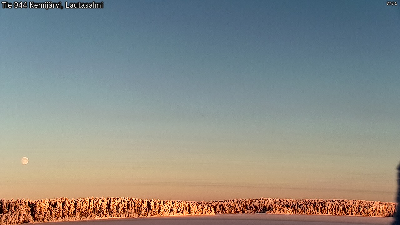 Weather Camera Image Road 944 Kemijärvi, Lautasalmi, Kemijärvi, Lappi