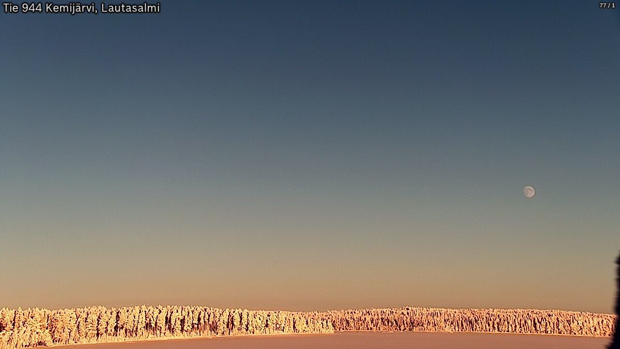 Weather Camera Image Road 944 Kemijärvi, Lautasalmi, Kemijärvi, Lappi