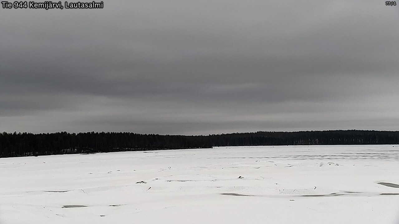 Weather Camera Image Väg 944 Kemijärvi, Lautasalmi, Kemijärvi, Lappi