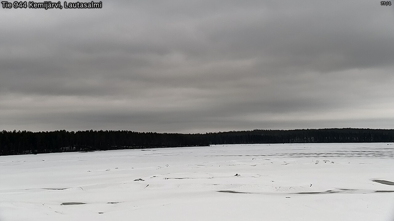 Weather Camera Image Väg 944 Kemijärvi, Lautasalmi, Kemijärvi, Lappi