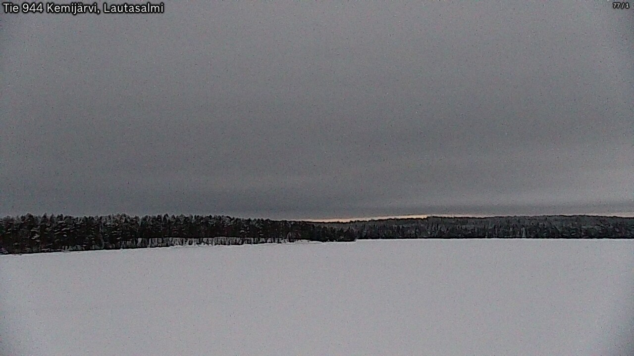 Weather Camera Image Väg 944 Kemijärvi, Lautasalmi, Kemijärvi, Lappi