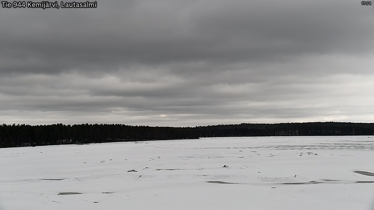 Weather Camera Image Väg 944 Kemijärvi, Lautasalmi, Kemijärvi, Lappi