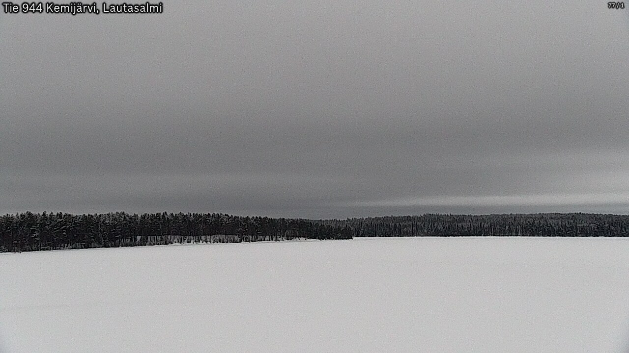 Weather Camera Image Väg 944 Kemijärvi, Lautasalmi, Kemijärvi, Lappi