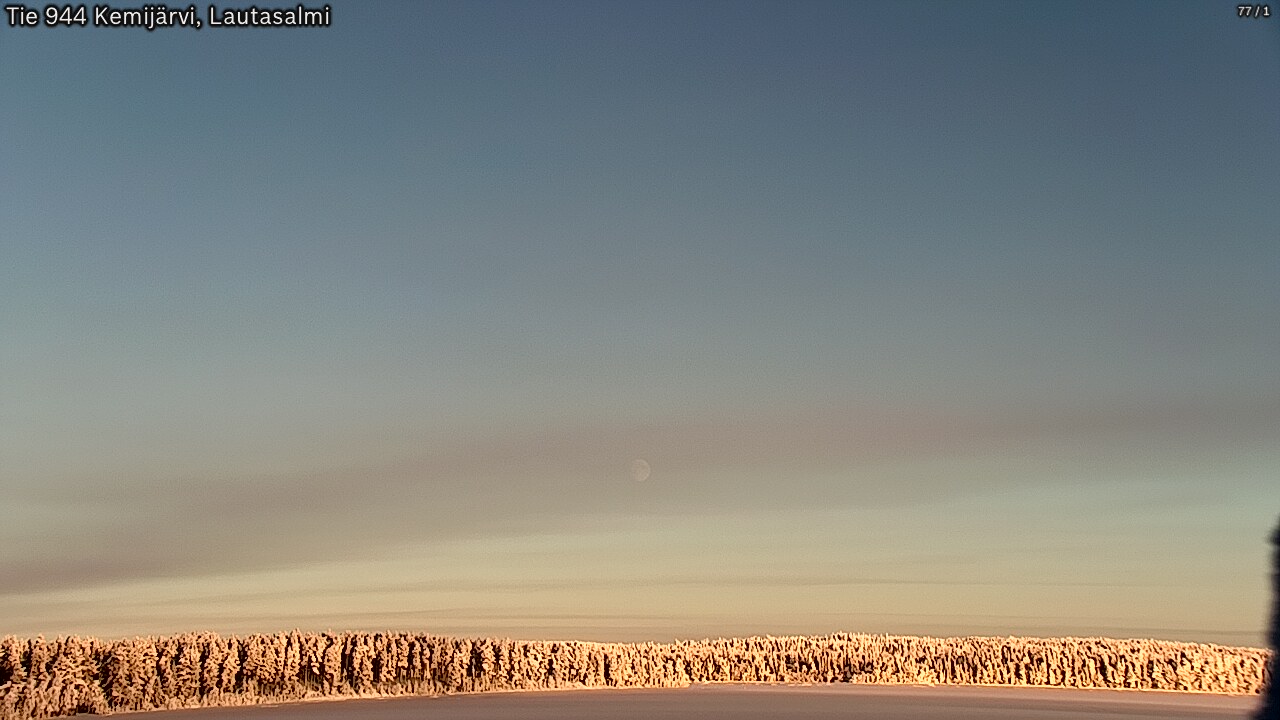 Weather Camera Image Road 944 Kemijärvi, Lautasalmi, Kemijärvi, Lappi