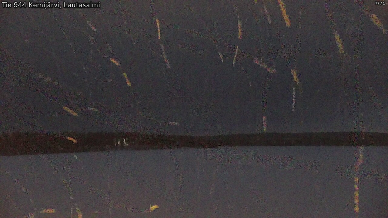 Weather Camera Image Väg 944 Kemijärvi, Lautasalmi, Kemijärvi, Lappi