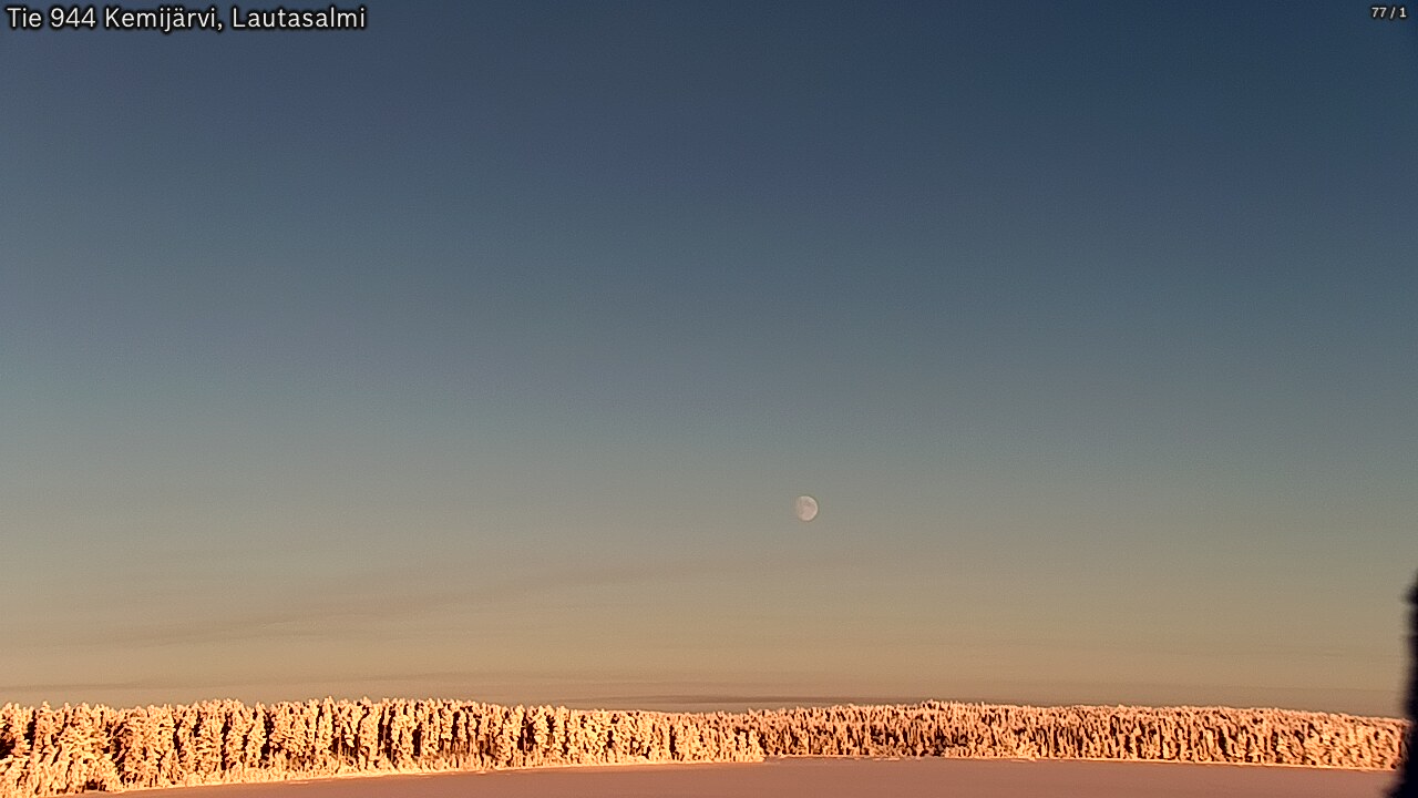 Weather Camera Image Road 944 Kemijärvi, Lautasalmi, Kemijärvi, Lappi