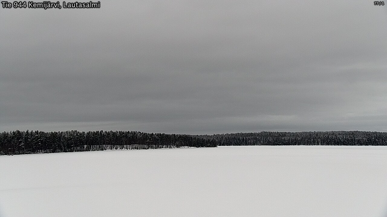 Weather Camera Image Väg 944 Kemijärvi, Lautasalmi, Kemijärvi, Lappi